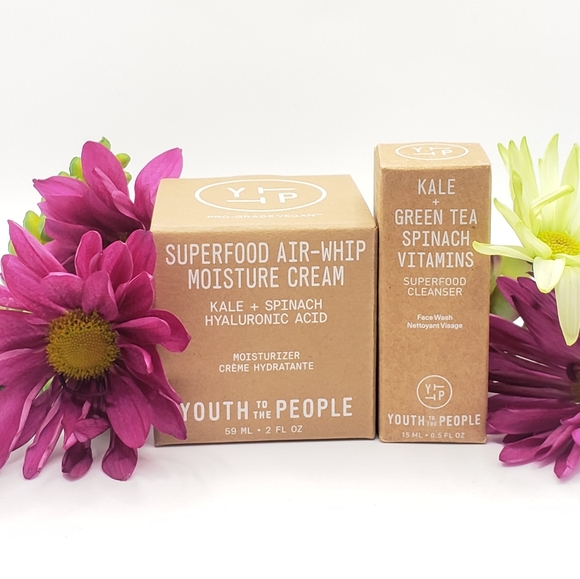 Youth To The People Other - Youth to The People Superfood Air-Whip Moisture Cream(Full Size)& 0.5oz Cleanser